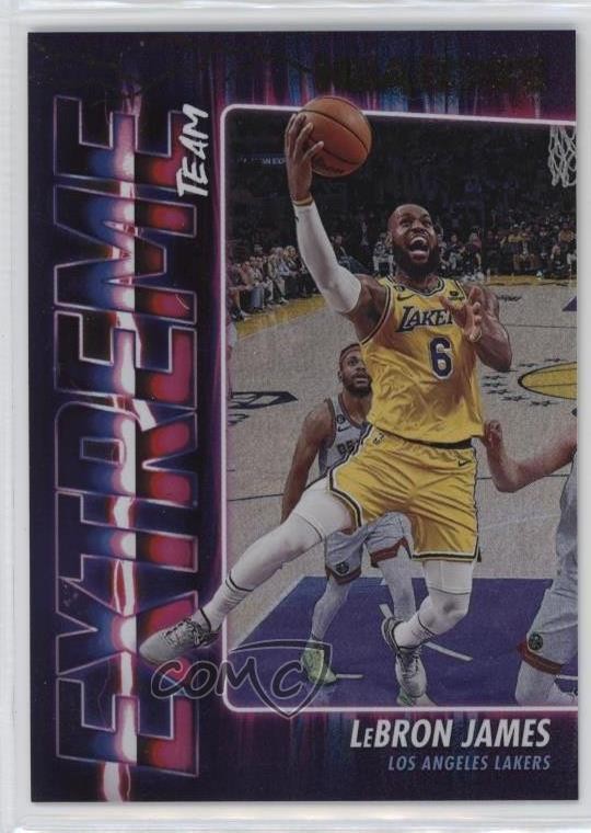 2023-24 Panini NBA Hoops Extreme Team LeBron James #10 14fw