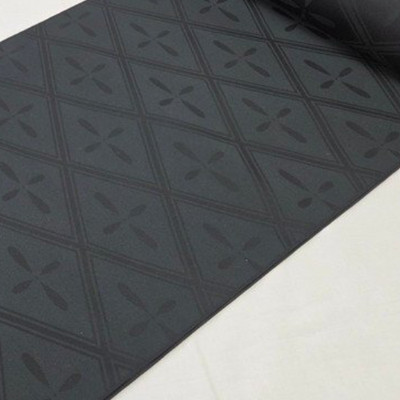 Black Axis Nishijin Silk UnUsed BOLT By the Yard Japanese Kimono Fabric BSN4
