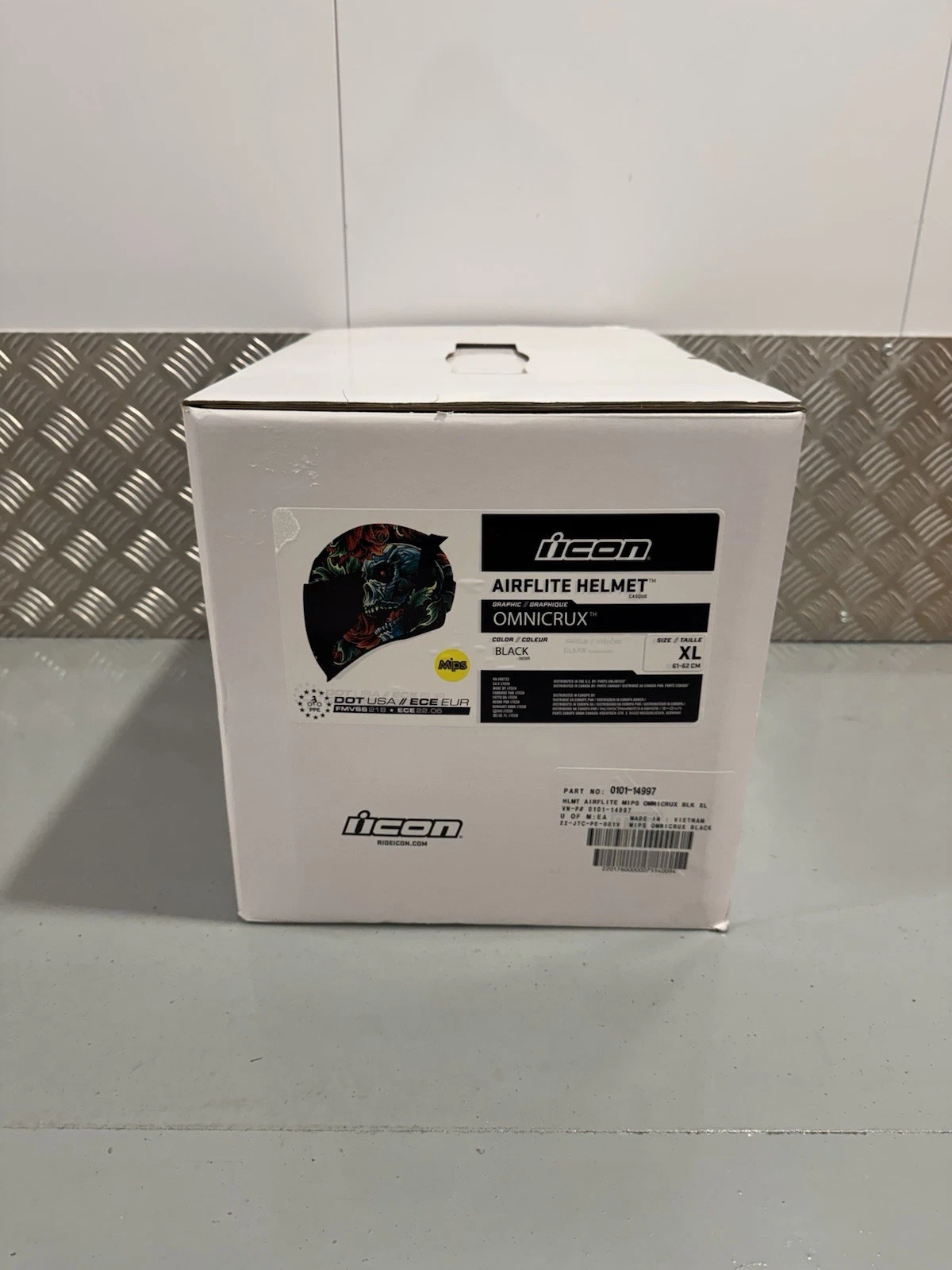 Icon Airflite Omnicrux Full Face Motorcycle MIPS Helmet Size XL Brand New 2