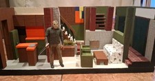 Brady Bunch Set Diorama 1/12 Display 1970s To...