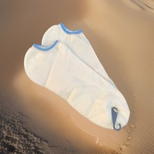 Vintage Ankle Light Blue Trimmed Socks