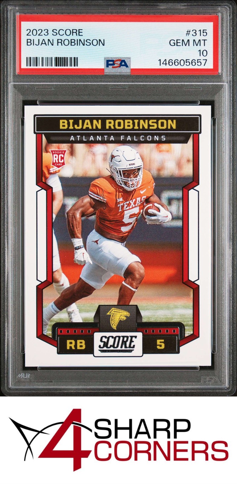 Bijan Robinson Panini Score #315 Base