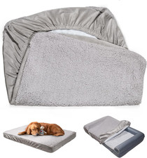 Dog Bed Covers Replacement Washable, Waterproof Dog Sofa Cover Ultra Soft Plush,