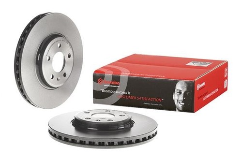2x Brake Discs Pair Vented fits AUDI A5 2.7D Front 07 to 11 320mm Set Brembo New - Picture 2 of 3