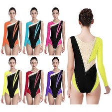 Womens Bodysuit Activewear Leotard Exercise Dancewear Training Stage Class