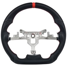 ❤️‍Nappa Steering Wheel For Chevrolet Corvette C6 06-11 Red Lines Leather Grips