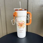 Disney Parks 2026 Starbucks Halloween Minnie Bow Pumpkin Spice Tumbler Cup NEW