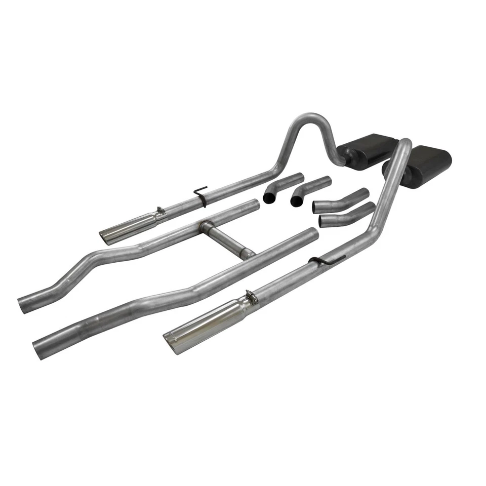 Flowmaster 817174 American Thunder Exhaust Kit, 1955-57 Fits Chevy Foto 2 de 4