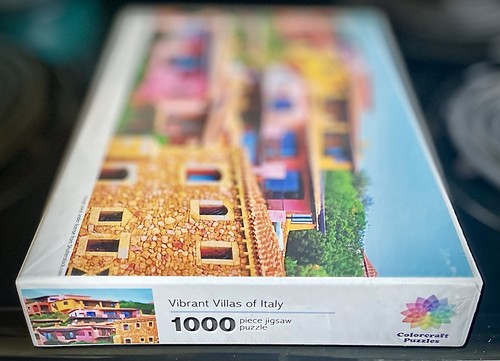 Vibrant Villas of Italy 1000 Pcs Puzzle ColorCraft Co. Sealed + Poster 28x 20 FS - Picture 3 of 6