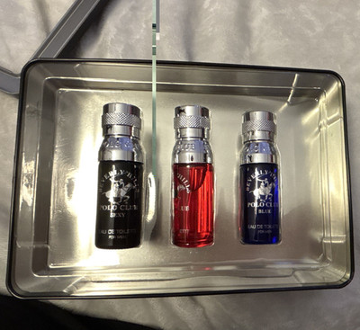 Beverly Hills Polo Club Active Blaze Blue EDT Spray Gift Set 3 x 0.67 fl oz