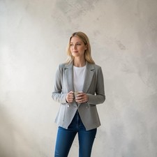 Calvin Klein Women  s Gray Blazer Jacket Size Small NWT Career Office