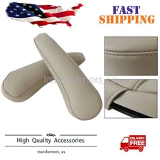 2005-2010 For Toyota Sienna Driver & Passenger Leather Seat Armrest Cover Tan