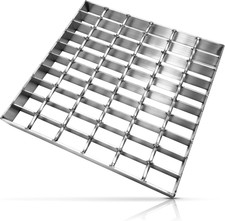 Stainless Steel Drain Grate Heavy Duty 16" 16" Square Outdoor Drain Cover for