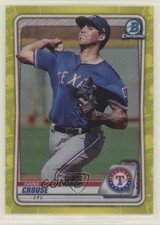 2020 Bowman Chrome Prospects Yellow Refractor /75 Hans Crouse #BCP-119 fm0