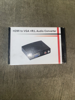 HDMI to VGA + R/L Audio Converter input HDMI output VGA