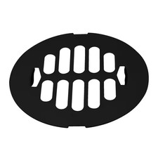 4-1/4 In. O.D. Snap-In Shower Drain Strainer in Matte Black