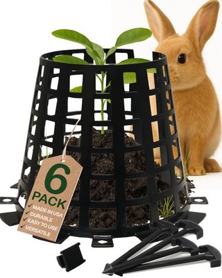 Tree Trunk Protectors for Saplings - Animal-Proof Guards, UV-Resistant, 6 Pack