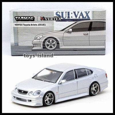 Tarmac Works 1/64 VERTEX Toyota Aristo JZS161 Silver Diecast Car New