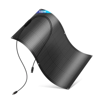WERCHTAY Flexibel Solarpanel 12V 100W Mono Solarmodul Wohnmobil Camping Balkon Camper RV