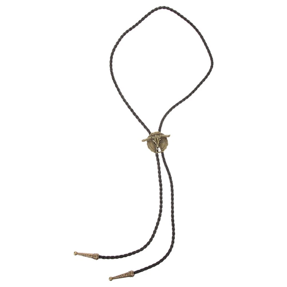 Men Tie Neck Pendant Men Shirt Suit Neck Chain Cow Necktie Western Necklace