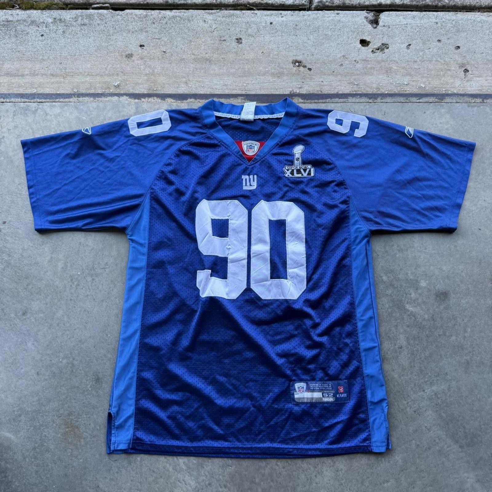 New York Giants Pierre-Paul Reebok Men's Size 52 Super Bowl XLVI Jersey sz large