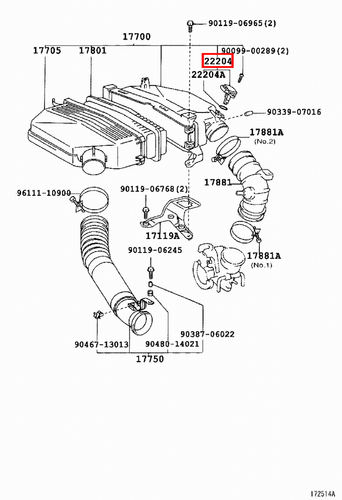 Genuine Lexus RX300 MCU35 RX330 MCU38 MCU33 RX400 h MHU33 MAF AFM Air Flow Meter - Picture 8 of 20