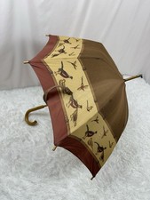 VINTAGE RALPH LAUREN Umbrella DUCK Print 33  DOORMAN'S HOOK Pheasant Hunt 1990