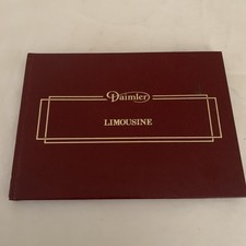 Daimler Limousine Owners Handbook Instruction Book