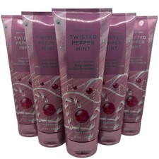 Bath  Body Works TWISTED PEPPERMINT ultimate Hydration Body Cream  Lot Of 6
