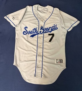 Dodgers South Georgia Waves Game Used Jersey Rare 1 Year Style Minor League SAL