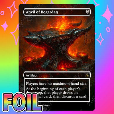Anvil of Bogardan FOIL Proxy Card with Custom Fantasy Art