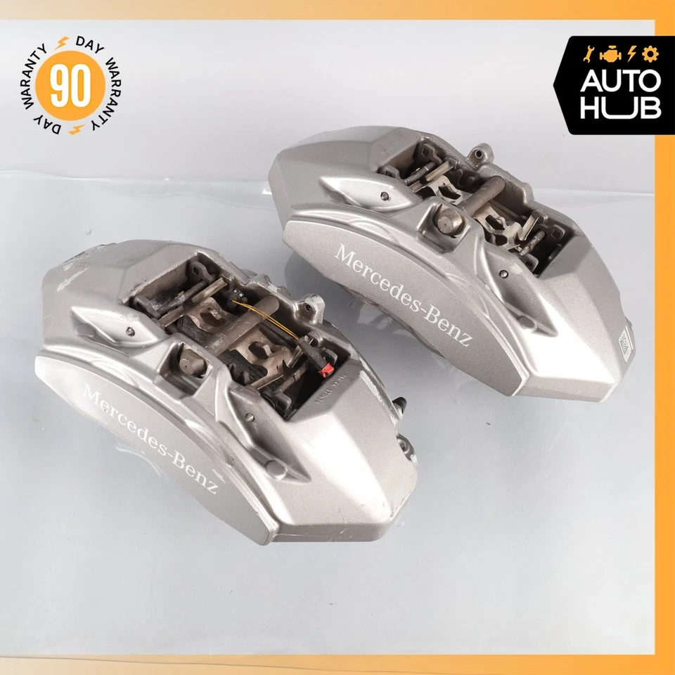 Juego de pinzas de freno delanteras izquierda y derecha Mercedes W222 S450 S560 14-21 OEM 28k Foto 3 de 4