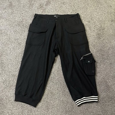 Y-3 Adidas Yohji Yamamoto Mens XXL Wool Blend Utility Cargo Pants Street READ*