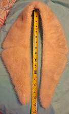 Vintage Genuine Pastel Blonde Mink Fur Detachable Collar Shawl Palomino