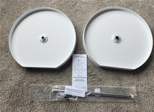 Rev-A-Shelf 7012-20-11-52 20" Dual Shelf - D Shaped Lazy Susan - White