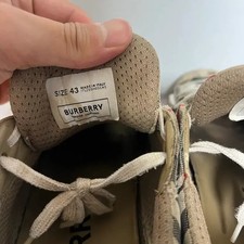 Burberry Check Pattern Sneakers Size 275