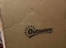 Outsunny Wooden Garden Portable Greenhouse Cold Frame