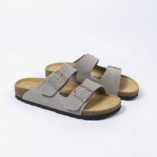 Image of Birkenstock Arizona Suede Sandals Ergonomic Cork Insole Soft Footbed EU Size 35-