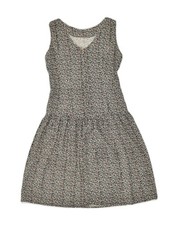 VINTAGE Womens Tea Dress UK 8 Small Multicoloured Spotted Viscose ZJ03