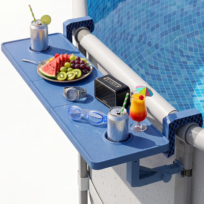 Poolside Bar for above Ground Pool, Outdoor Pool Bar Table for Above-Ground roun