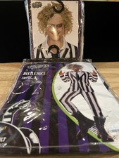 Spirit Halloween Beetlejuice Adult Beetlejuice Suit Costume W Wig XL New