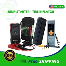 Global DRT Tire Inflator + Jump Starter Combo – Portable Air Pump & Car Battery
