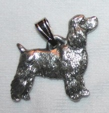 Cocker Spaniel Pet Clip Dog Harris Fine Pewter Pendant USA Made