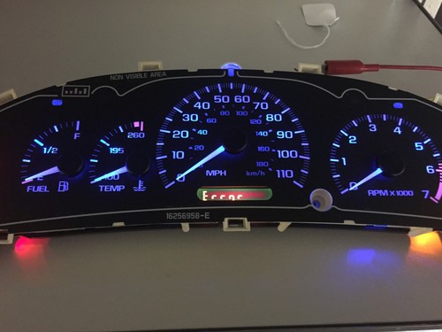 00, 01, 02, 03, 04, 05 Cavalier Sunfire speedometer cluster. REBUILT, Blue LED's - Picture 4 of 4