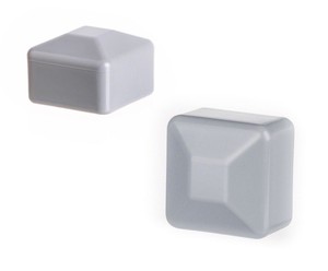 25 Caps Post End Cap Square Plastic Fence Accessories Cover Tube Plug External