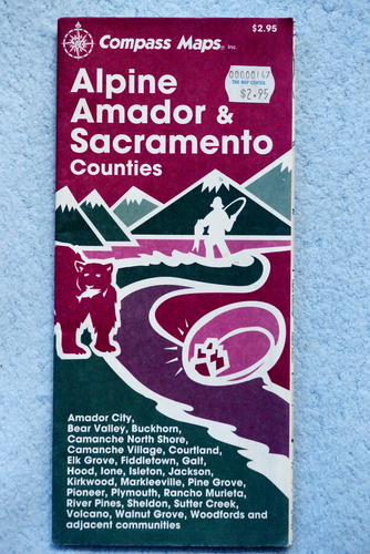 Alpine - Amador - Sacramento Counties - Karte - 1994