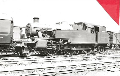 EX LMSR - STANIER CLASS 3 2-6-2T 40157 @ WILLESDEN - VINTAGE IMAGE - # L2473
