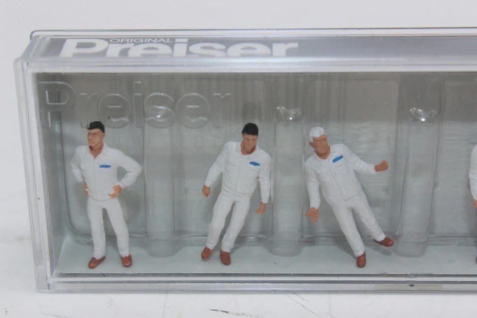 Instaladores Preiser 10373 blancos H0 1:87 nuevos en embalaje original Foto 2 de 4