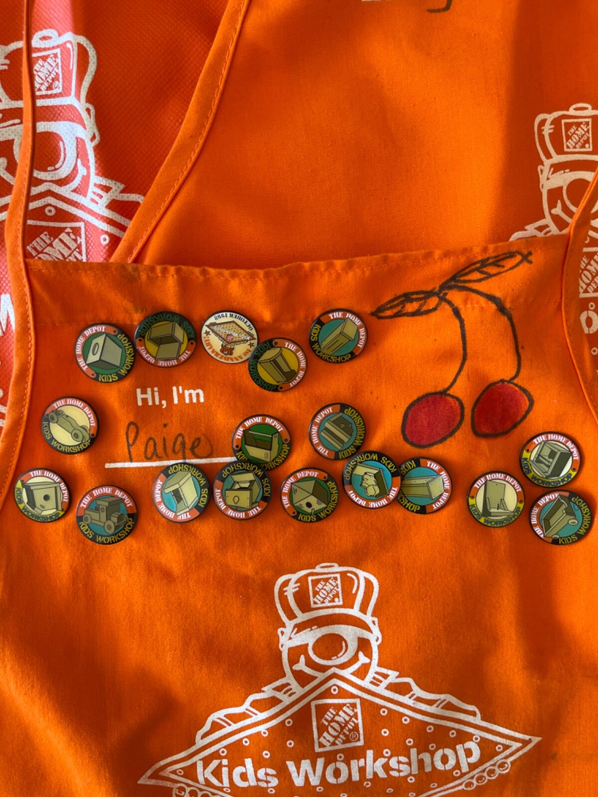 Home Depot Kids Pins and Aprons eBay
