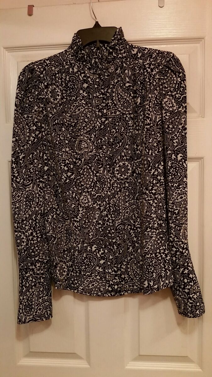 ISABEL MARANT LAMIA SILK PAISLEY PRINT BLOUSE 42